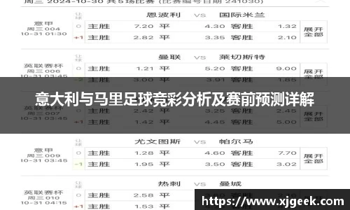 意大利与马里足球竞彩分析及赛前预测详解
